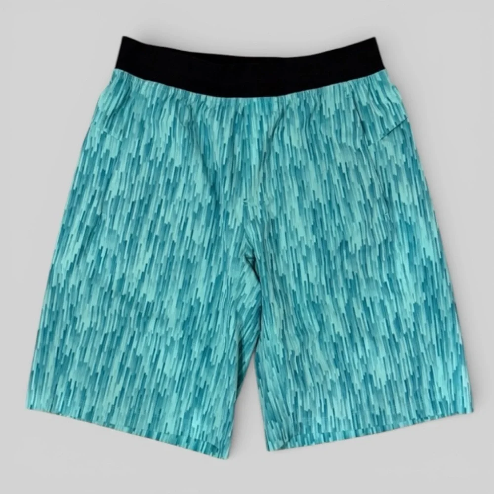 Lululemon T.H.E. Running Shorts Athletic Green 11” Inseam Size Medium Unlined